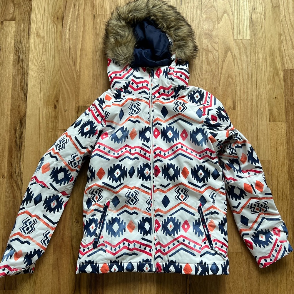 Roxy Patterned Ski/Snowboard Jacket - image 1